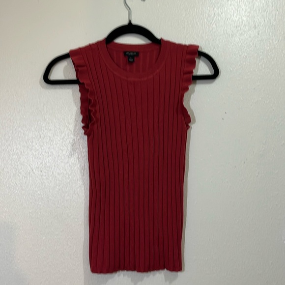 Ann Taylor Tops - Ann Taylor sleeveless dark rose top. Size Medium.